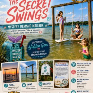 Hidden Island secret swings over water
